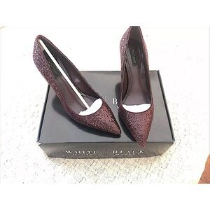 White House Black Market GITTY Glitter Mid Heel